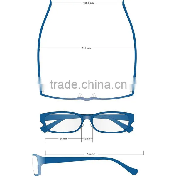 New Fashion Acetate Cool Men Glasses Frames With Clear Lenses for Myopia photo-2