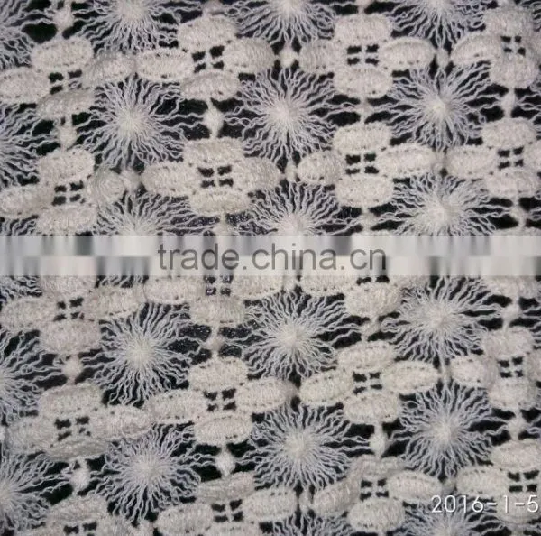2016 Wholesale Cotton Lace Fabric Chemical Lace for Making Dresses photo-2