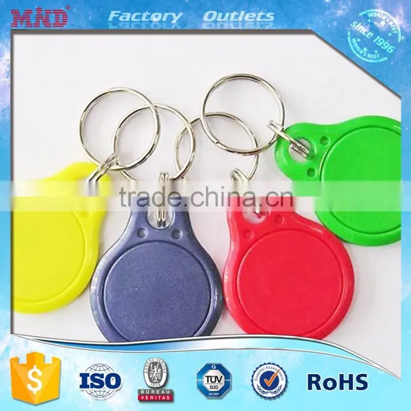 MDK13 FM11R08 Chip HF 13.56Mhz Rfid Keyfob Smart Key Tag Chain With Logo Number Printing photo-5