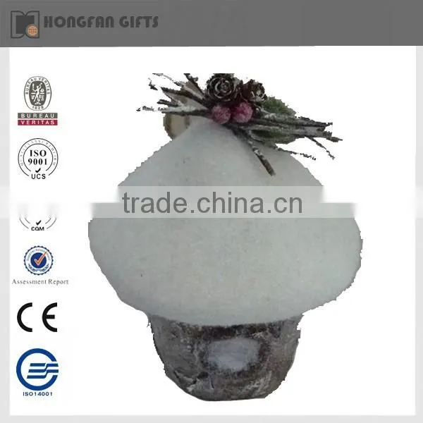 Styrofoam Mushroom Christmas Hanging Ornament