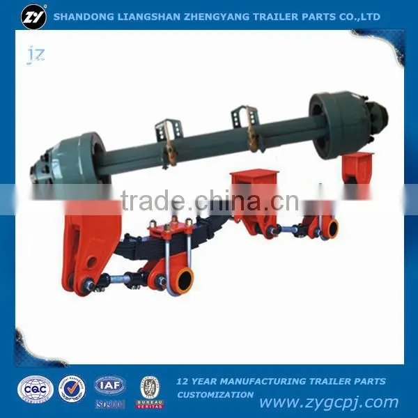 American Fuwa Type Semi Trailer 3 Axle Mechanical Suspension