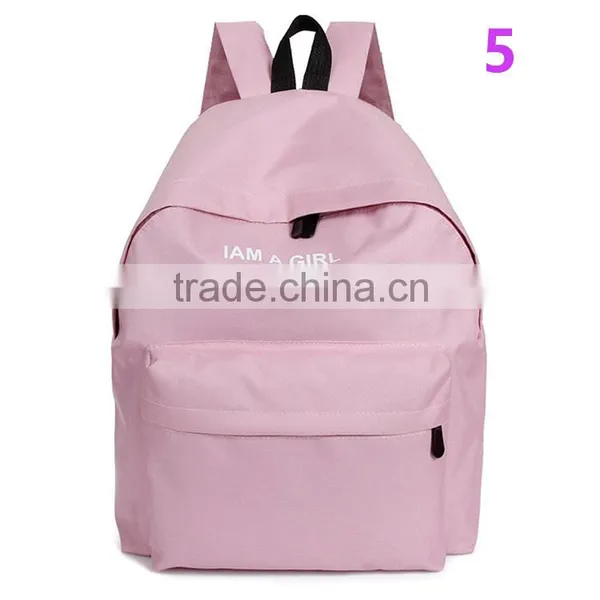 Unisex Boys Girls Canvas Backpack 2016 Fashion Rucksack School Shoulder Bag photo-6