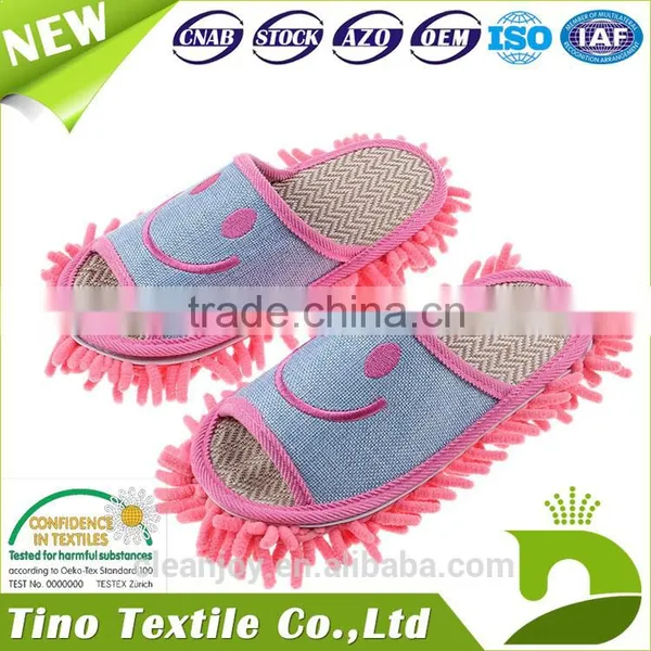 Detachable Microfiber Mop Slipper Customized Washable Cleaning Dusting Slippers photo-4
