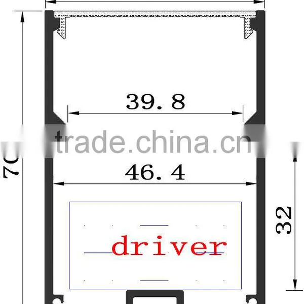 50x70mm 30W Hanging Pendant LED Linear Light photo-4