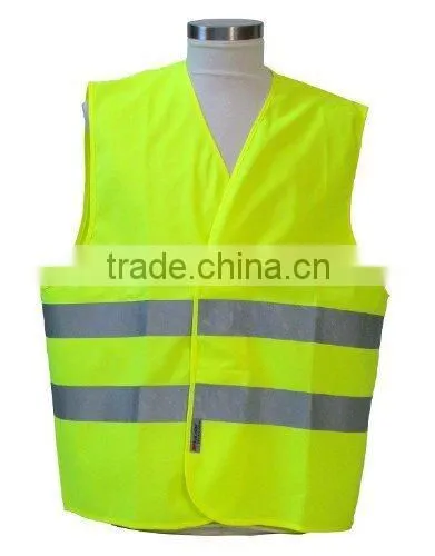 High Visibility Yellow Warning Vest photo-4