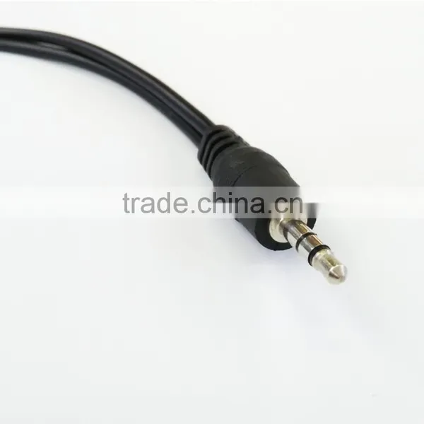 Factory Price Audio 1 Male to 2 Female RCA Spliter for Mobilephone/computer/game Player photo-2