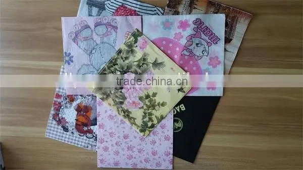 2016 Hight Quality 33*33cm 18gsm 1/4 Fold Decorative Paper Napkins photo-4