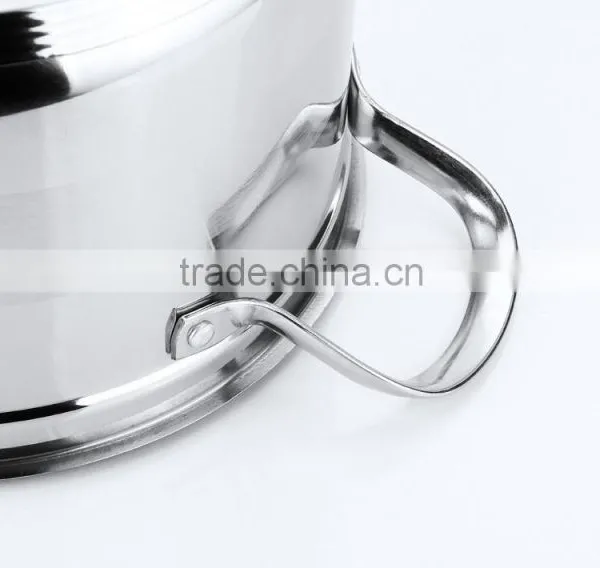 Large Stainless Steel Cookware Kitchenware Houseware Stock Pot 28cm photo-5