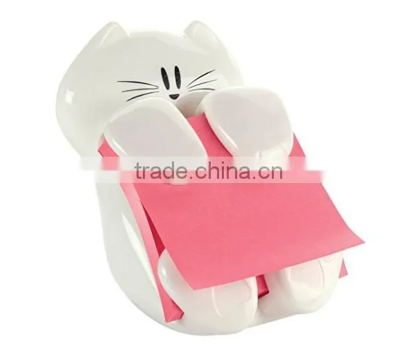 Cat Figure Pop-up Note Dispenser, 3 Inch x 3 Inch, BN1603, Novelty Memo Pads Stationery