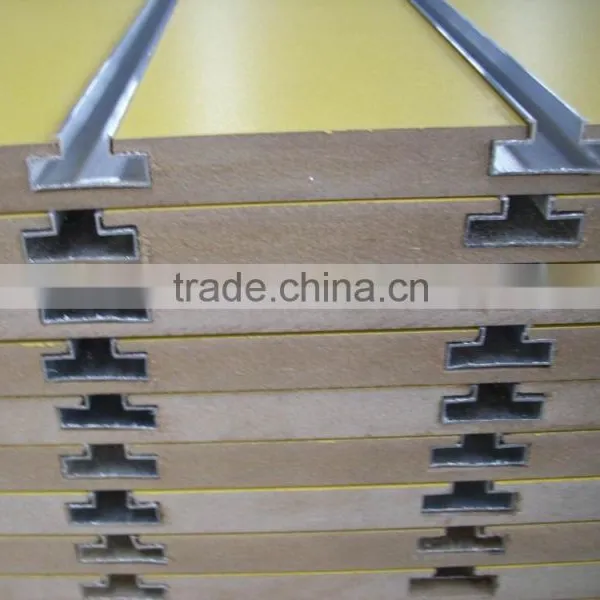 Cheap Price High Quality PVC Raw MDF Slatwall Board photo-2