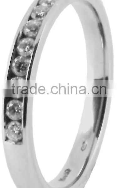 18ct White Gold Diamond Eternity Wedding Bands