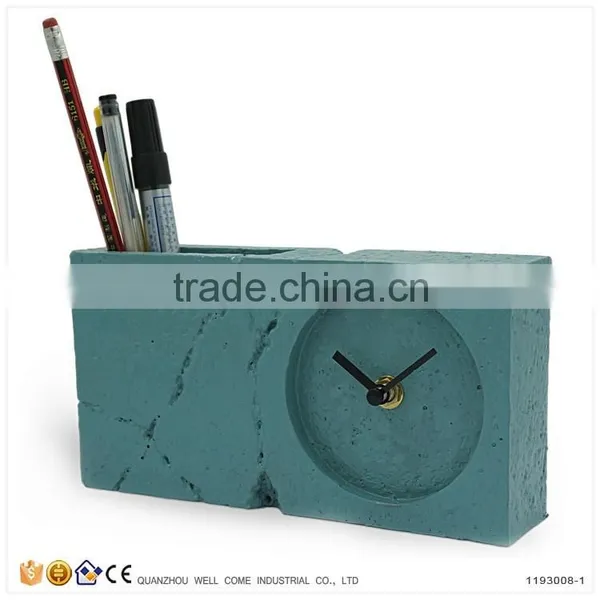 Home Decor Cement Product Modern Desk Clock photo-4