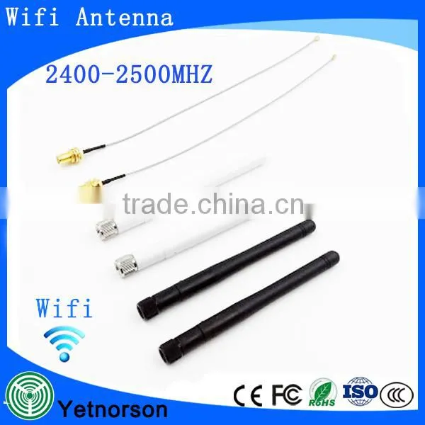 Best Price for 2.4g White Black Rubber Duck Wifi Antenna With SMA Connector photo-5