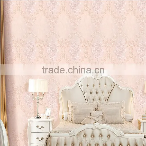 polyester non-woven compound embroidery wallpaper for office walls islamic wallpaper saxy wallpaper free wallpaper sample books