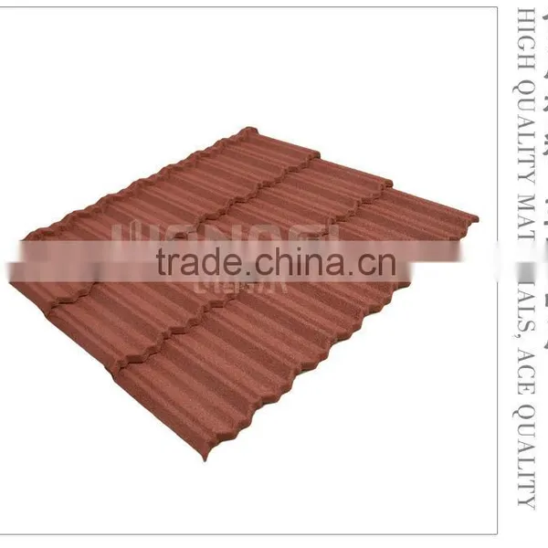 Small Sand Coated Metal Roofing Tiles Clip in Tile Building Materials Stone