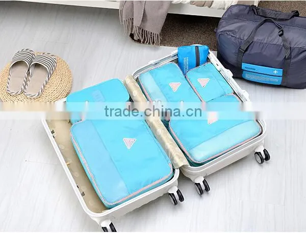 YIWU RODA Fashion Nylon Fabric Environmental Protection 4 Sets Folding Travel Storage Bag photo-5