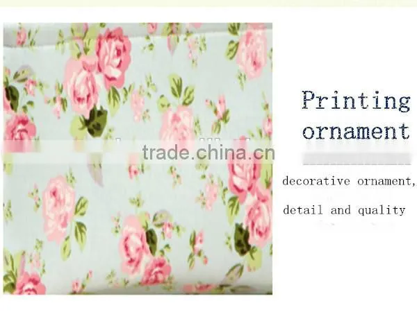 YIWU RODA 100%canvas Fashionable Floral High-capacity Folding Storage Box Quality Choice photo-6