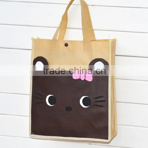 Full Printing Non Woven Bag Student Handle Lovely Bag for Shopping photo-5