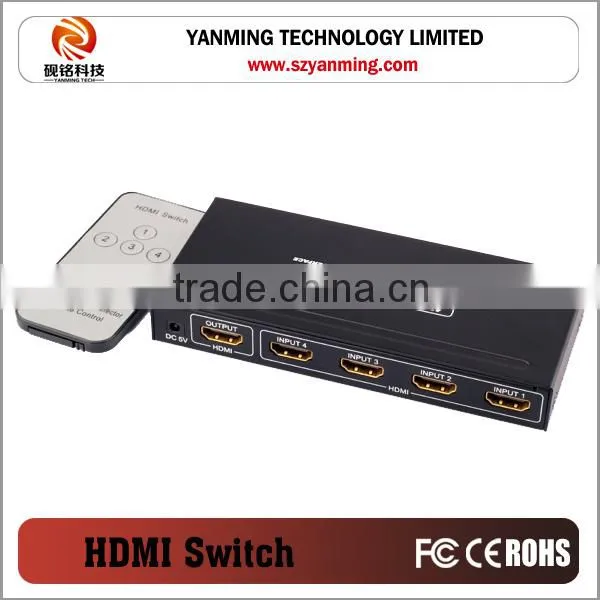 4 Port HDMI Switch 4x1 Metal Case Hdmi Switcher 4 Input, 1 Output photo-3