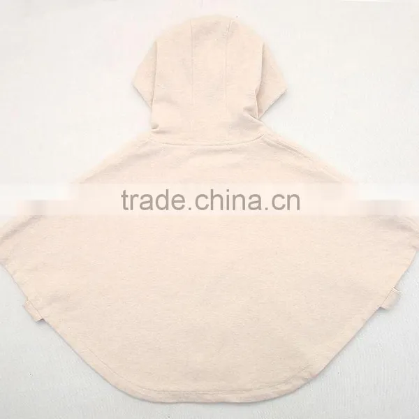 Stylish Baby Cape Outwear Coat Soft Cotton Toddle Baby Cloak With Hat photo-3