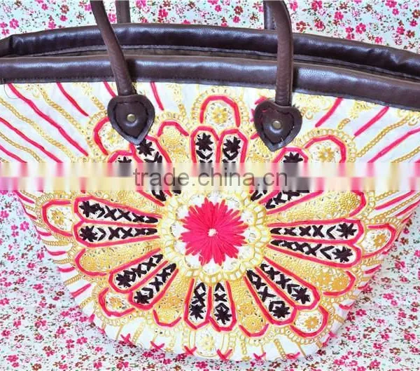 2016 New Designer Straw Beach Bag Fashion Women's Bag Summer Beach Hand Bag photo-2
