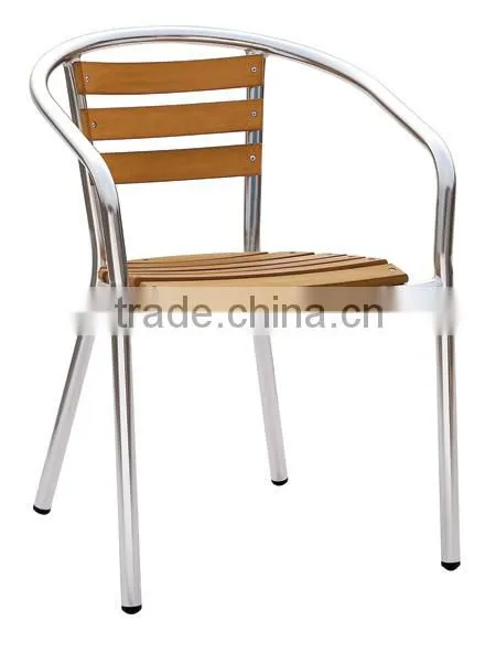 China Aluminum Glider Wood Chair