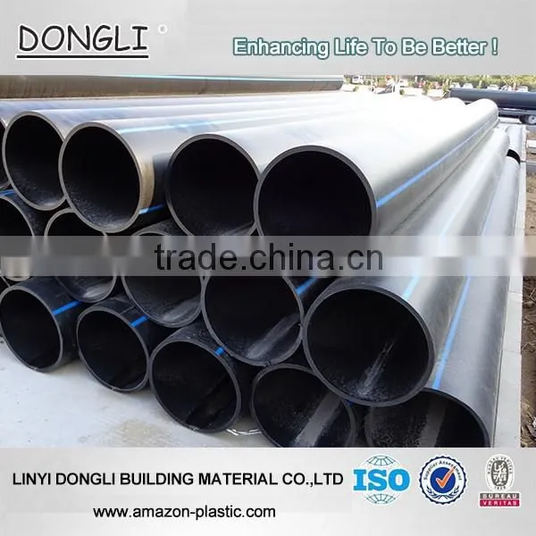 HDPE Black Pipe With Blue Stripe ISO Standard Water Supply Pipe Irrigation photo-3