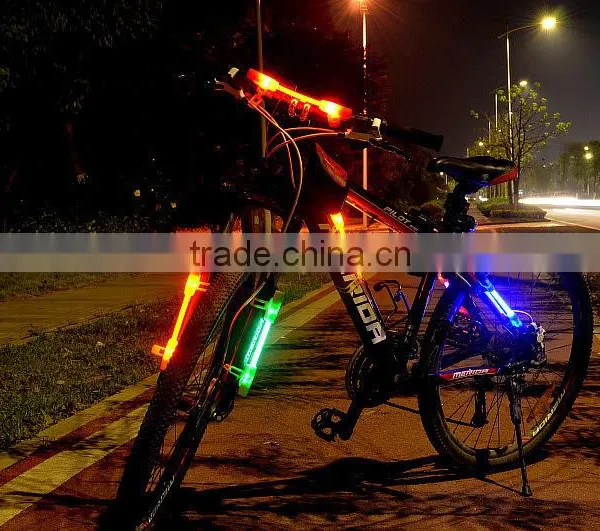 Led Flare Safety Colorful Flashing Light Flexible Stick for Bike photo-2