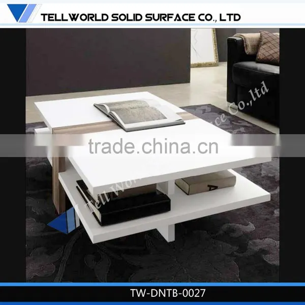 White Marble TOP QUALITY Living Room Modern Design Center Table Design photo-6