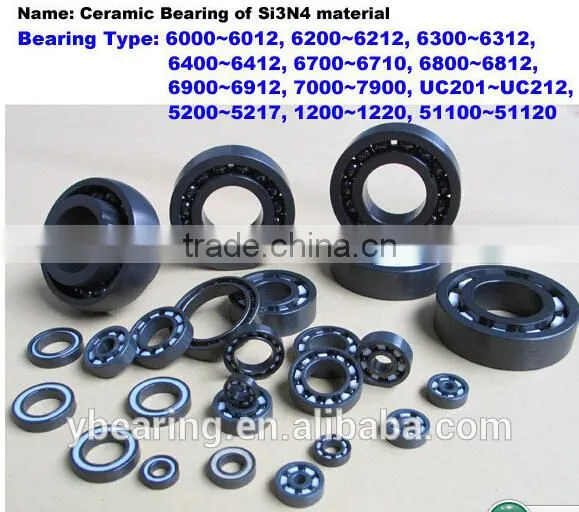 6000series Si3N4 Full Ceramic Skate Bearing Ball Bearings photo-2