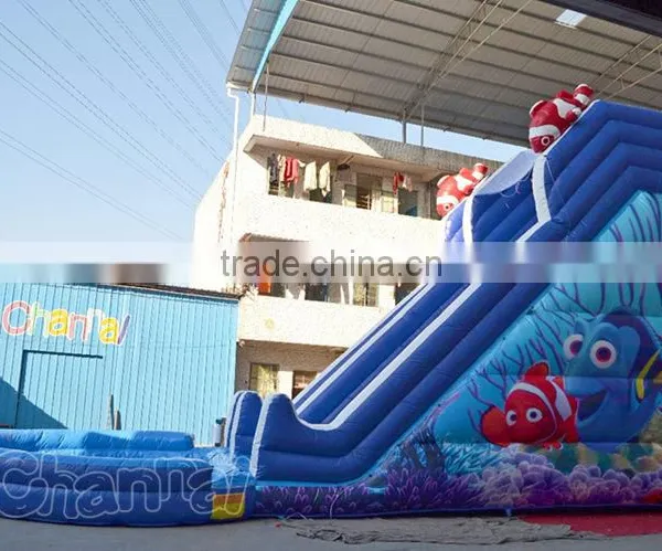 Commercial Inflatable Nemo Cartoon Water Slide With Pool, Giant Inflatable Water Slide for Sale Quality Choice photo-4