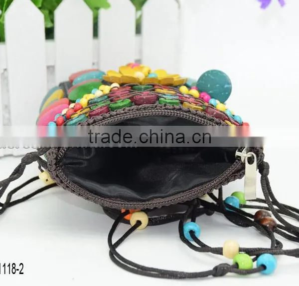Coconut Shell,coconut Shell Material and Women Gender Stock Lady Bag photo-3
