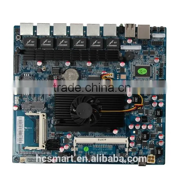 Intel Atom 6 Lan D525 Industrial Network Security Firewall Hardward pc Motherboard dc Power,sim,CF photo-6