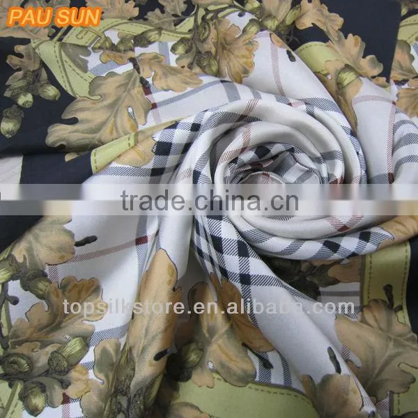 100% Silk Scarf Square,twill Square 100% Indian Silk Scarf