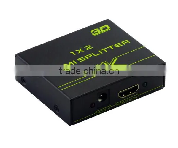 4k@60hz HDMI Splitter Metal Housing Hdmi Splitter 1 Input 2 Output 1.4 HDMI 2.0 Splitter 3D photo-2