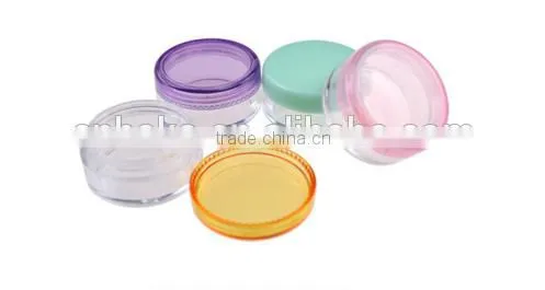 3g Green Plastic Jar Container With Plastic Lid Cap photo-4