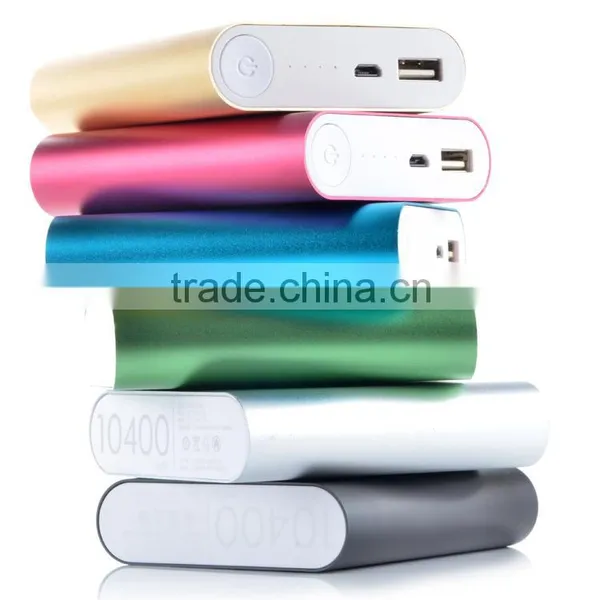 Certificated MI Protable Power Charger 10400mah,logo Customized Mobile Power Bank for Mobile Phone XTY-PL104