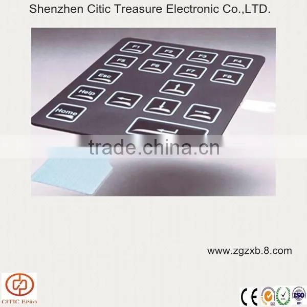 Ip65 Metal Membrane Keyboard With Trackball