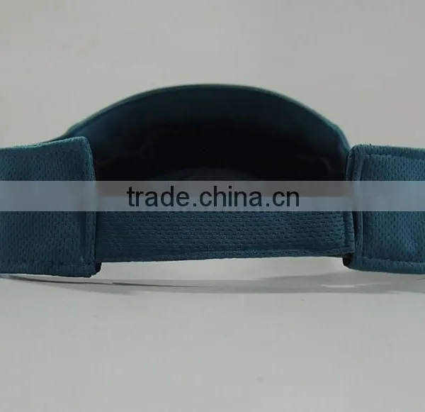 Micro Mesh Embroidery Logo Hook and Loop Closure Sun Visor Cap photo-2
