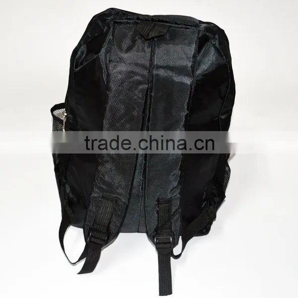 Black Polyester Large Capacity Sport School Bag With Comfort Padding photo-4