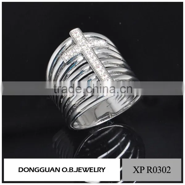 Fashion Designs Value 925 Silver Ring With Clear Zircon Made in China photo-5