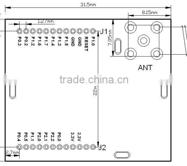 Wireless 1km CC1110 pa RF Wireless Module UHF Transiver Water Meter Module photo-3