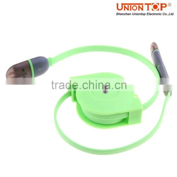 Long Length Usb Data Charger Cable 2 in 1 Usb to Red White Yellow Cable for Mobile photo-2