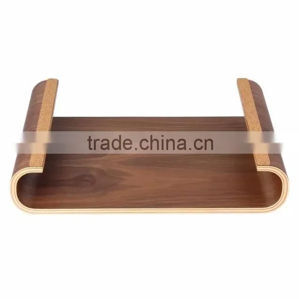 Original SAMDI Oak/Walnut Wood Holder With Drawer for MacBook Laptop Computer - Brown/Black photo-5