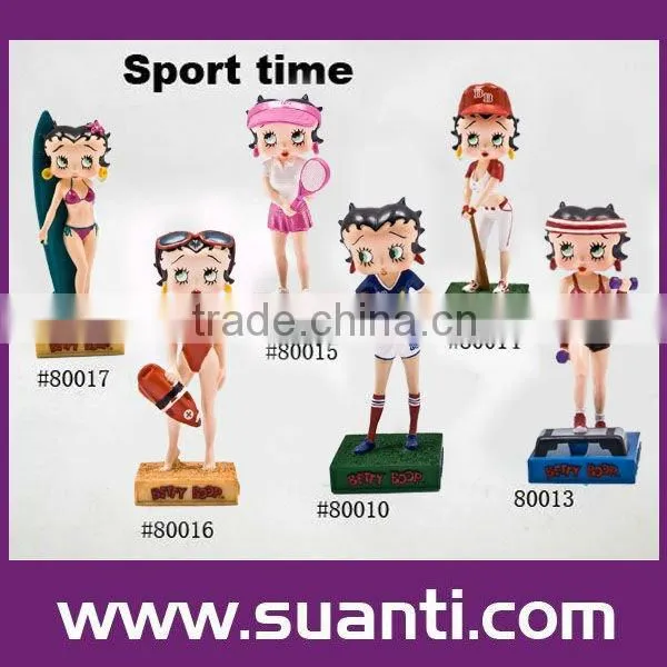 Sport Betty Boop Polyresin Art Craft Gift photo-4