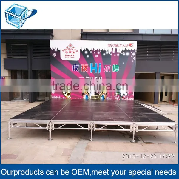 GB50205--2001 Festival Weld Aluminum Frame Glass Platform Performance Concert Stage