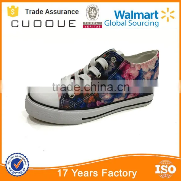 2016 Women Increasing Canvas Shoes Flower Printing Shoes photo-5