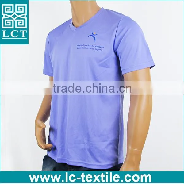 LCTN1785 Cheap Promotional V-neck 95% Cotton 5% Elastane t Shirt photo-2