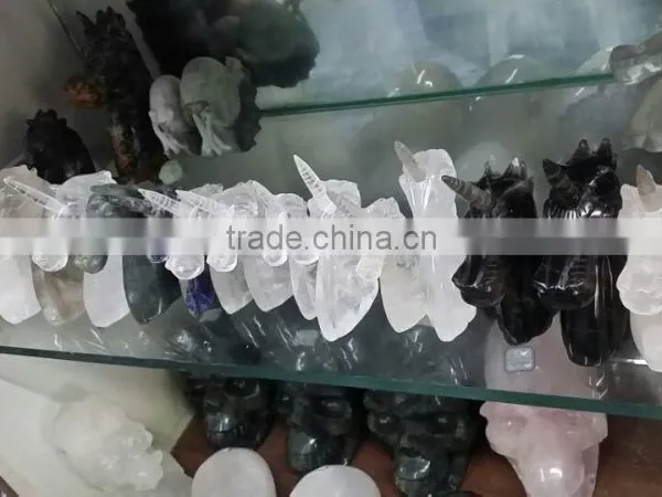 Wholesale Natural Rose Quartz Crystal Unicorn for Crafts photo-4
