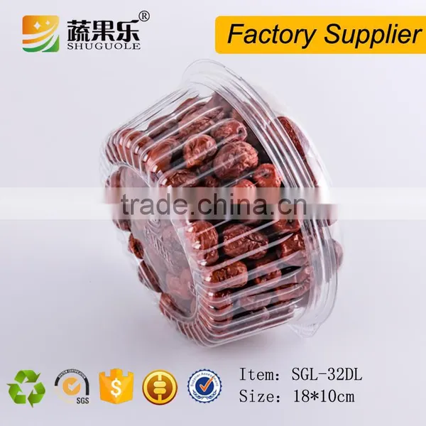 Disposable Transparent Clamshell Plastic Fruit Salad Packaging Container photo-6